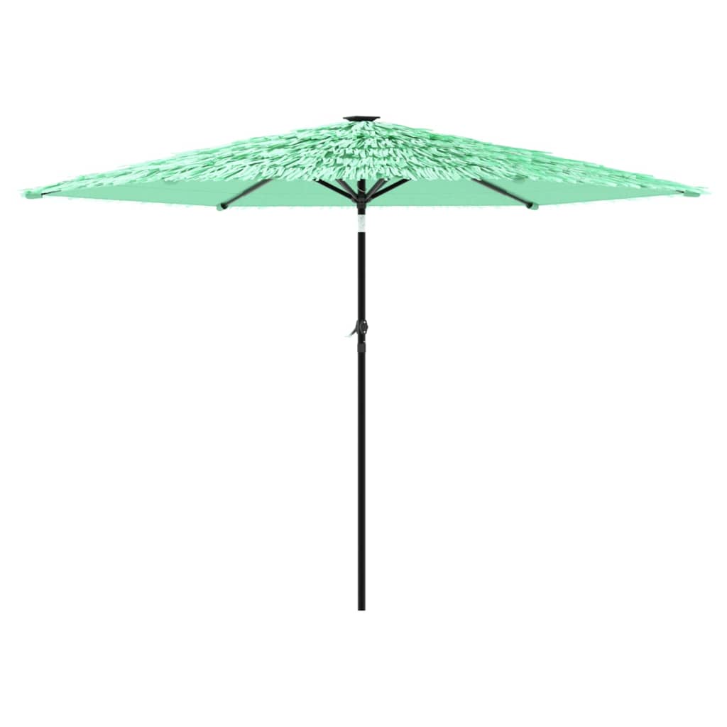 Parasol met stalen paal 288x288x225 cm groen