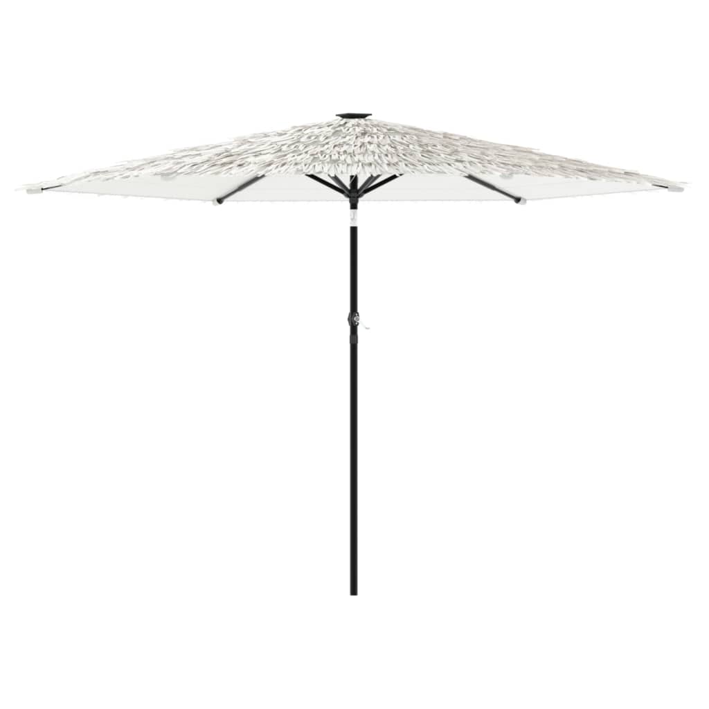 Parasol met stalen paal 288x288x225 cm wit