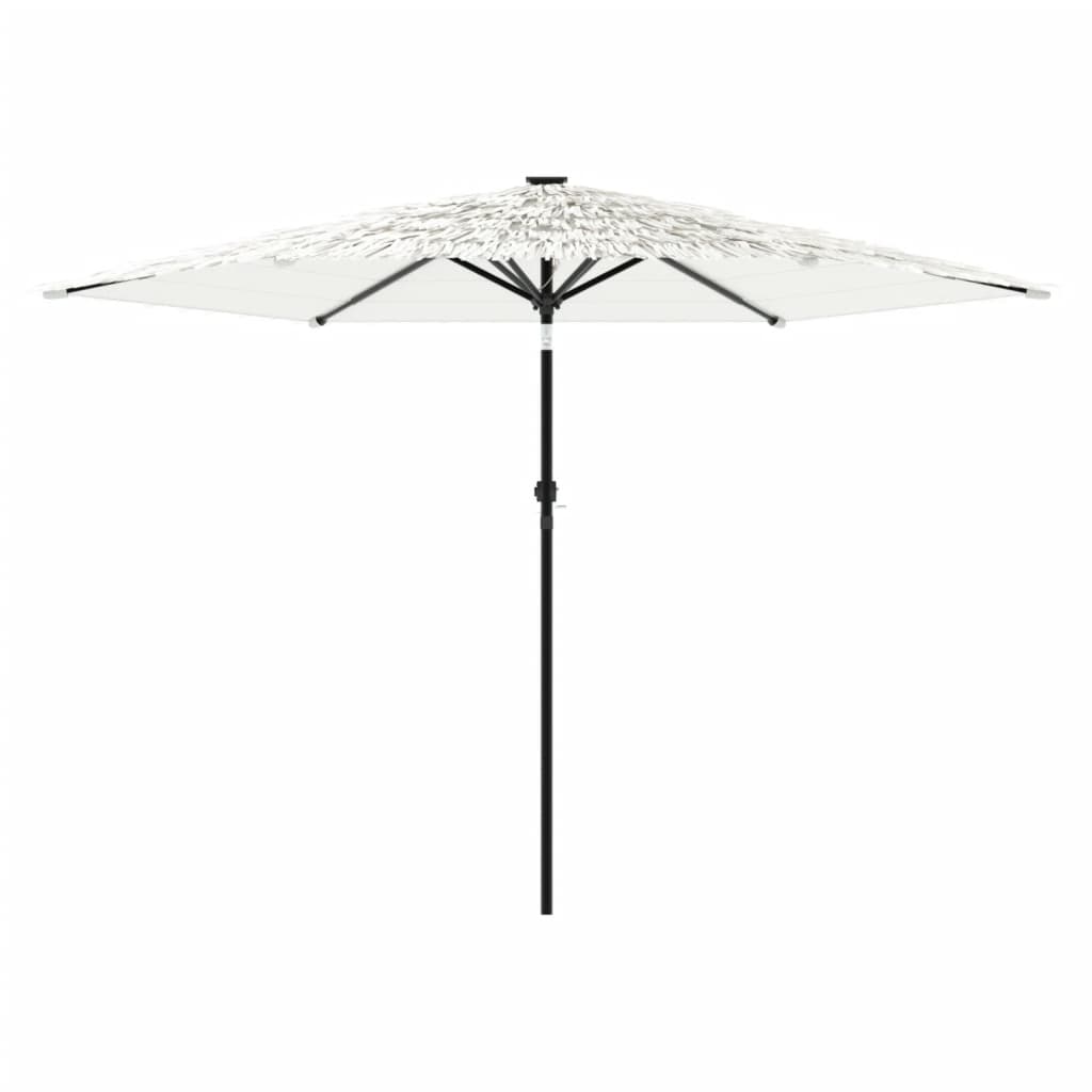 Parasol met stalen paal 288x288x225 cm wit