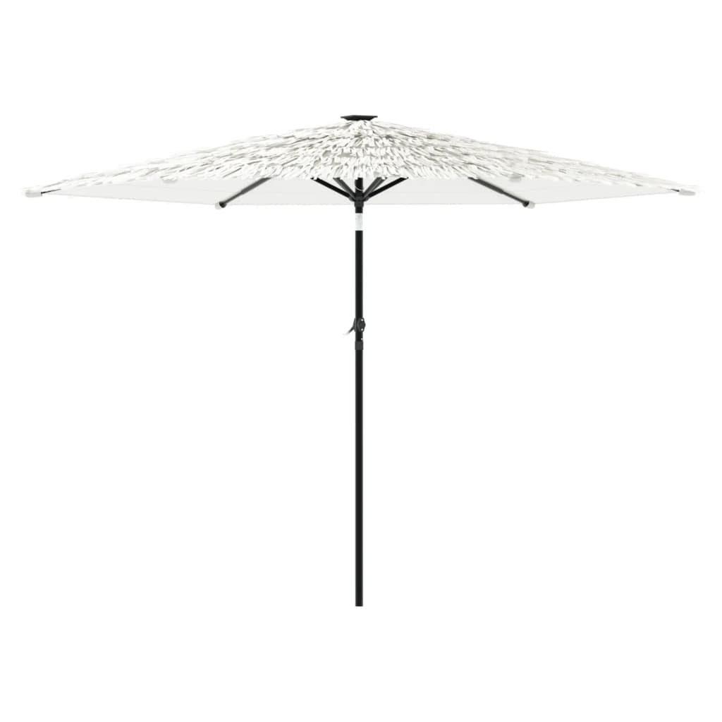 Parasol met stalen paal 288x288x225 cm wit