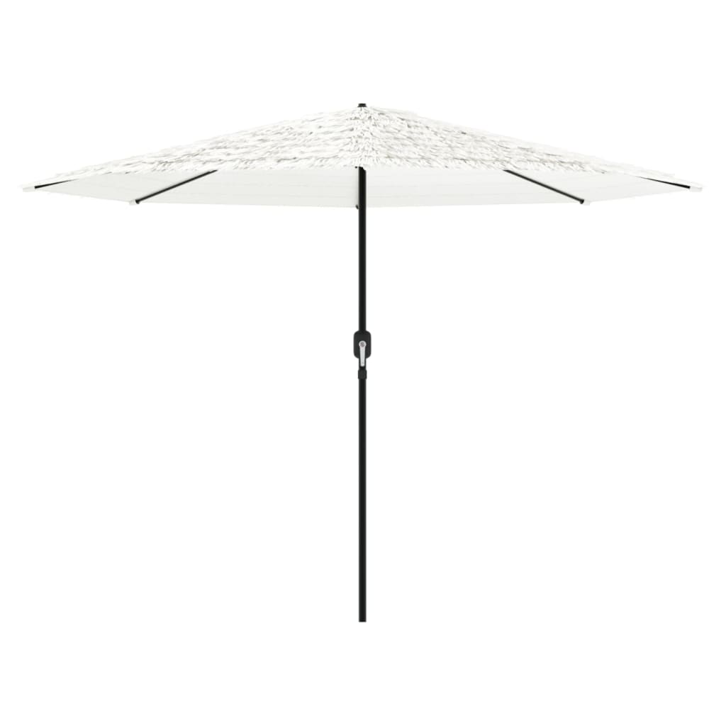 Parasol met stalen paal 324x324x247 cm wit