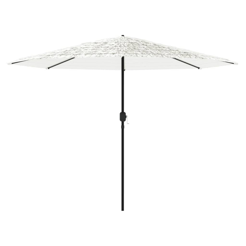 Parasol met stalen paal 324x324x247 cm wit