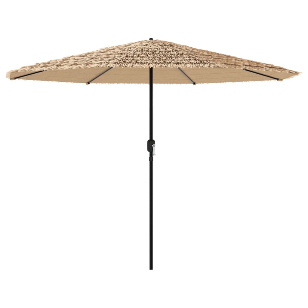 Parasol met stalen paal 388x388x248 cm bruin