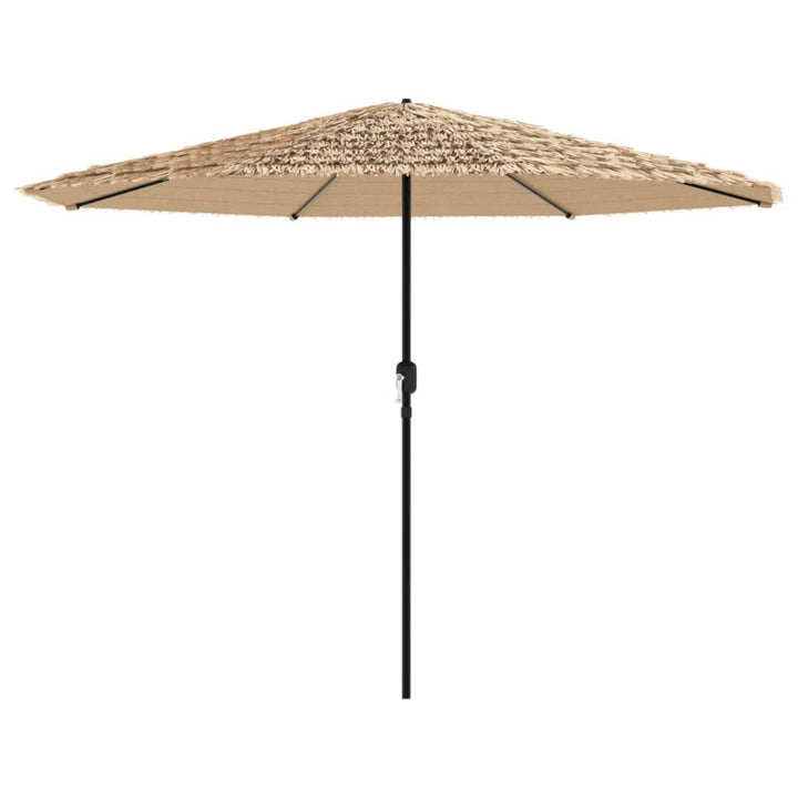 Parasol met stalen paal 388x388x248 cm bruin