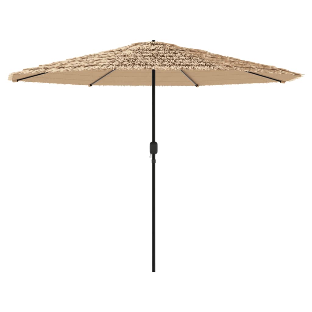 Parasol met stalen paal 388x388x248 cm bruin