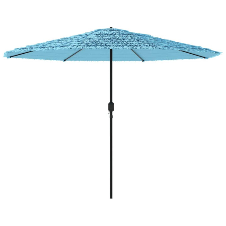 Parasol met stalen paal 388x388x248 cm blauw