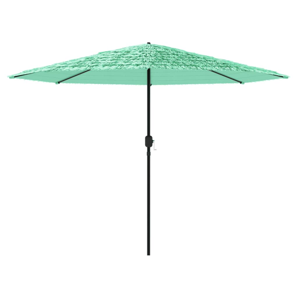 Parasol met stalen paal 388x388x248 cm groen