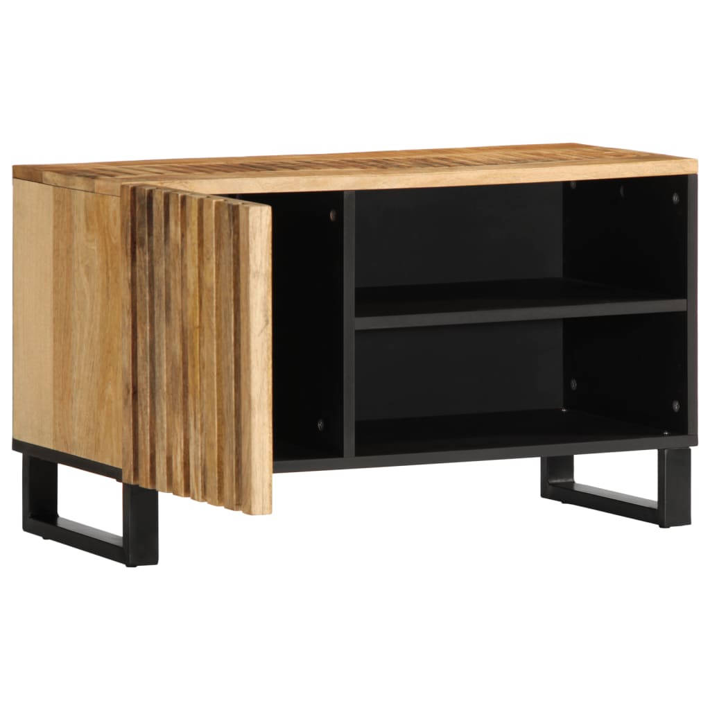 Tv-meubel 80x34x46 cm massief ruw mangohout