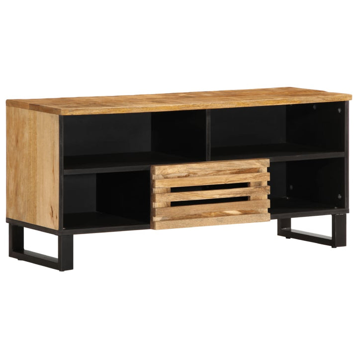 Tv-meubel 100x34x46 cm massief ruw mangohout