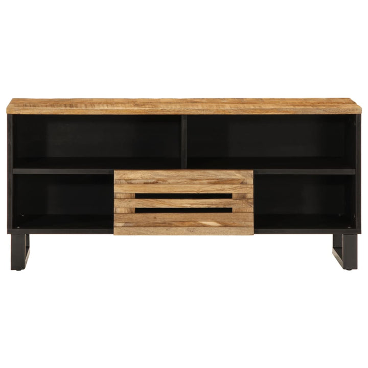 Tv-meubel 100x34x46 cm massief ruw mangohout