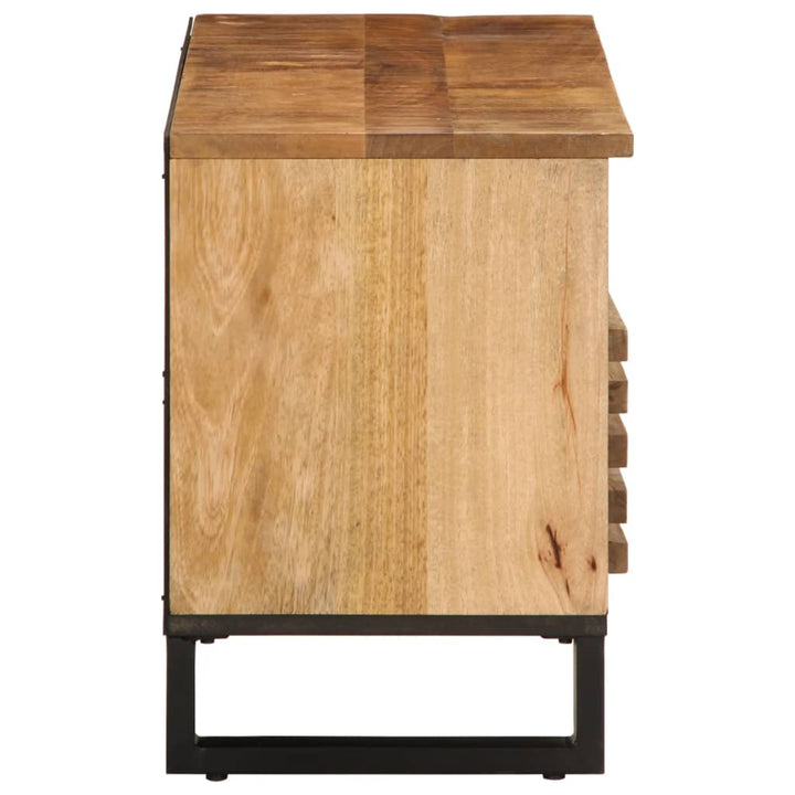 Tv-meubel 100x34x46 cm massief ruw mangohout