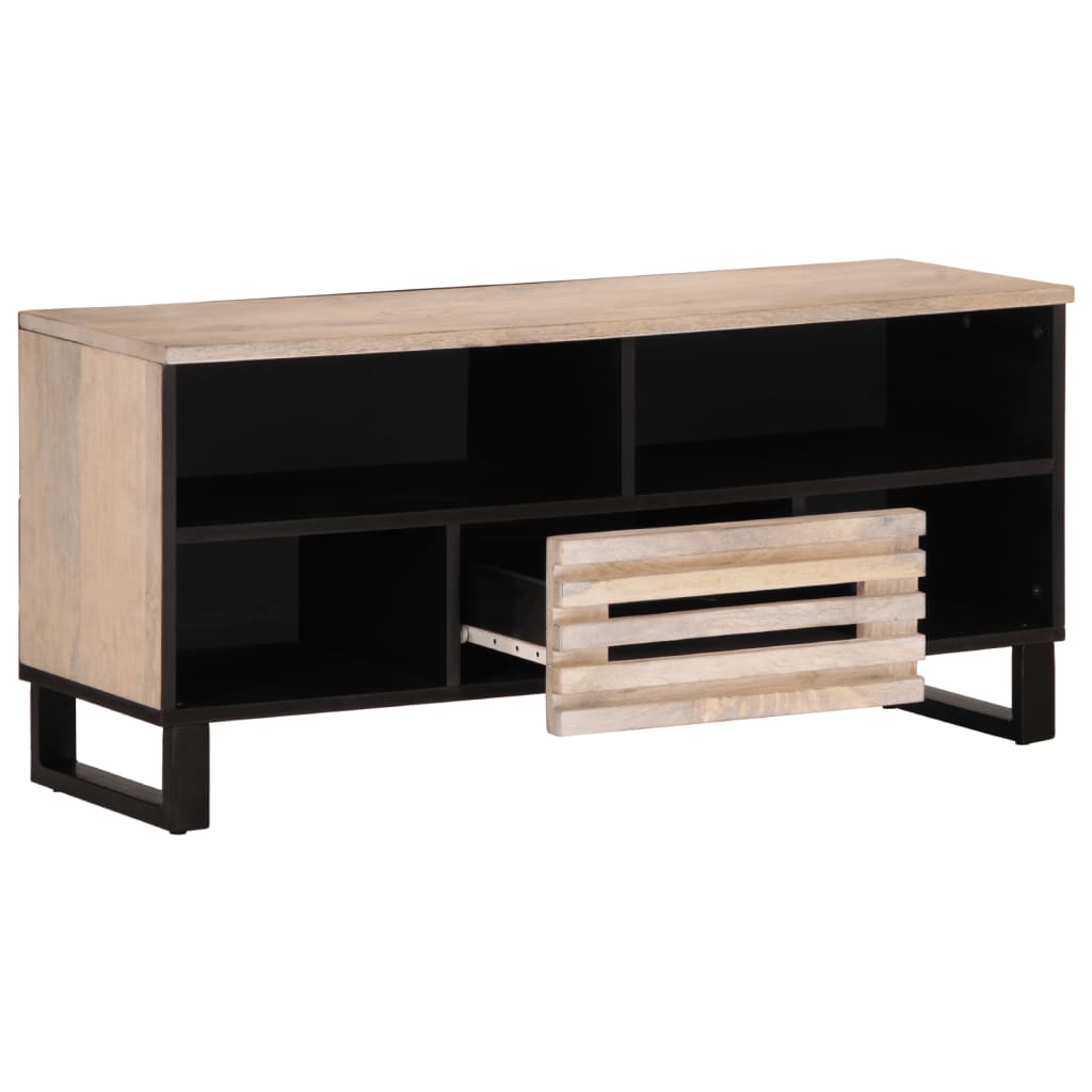 Tv-meubel 100x34x46 cm massief mangohout