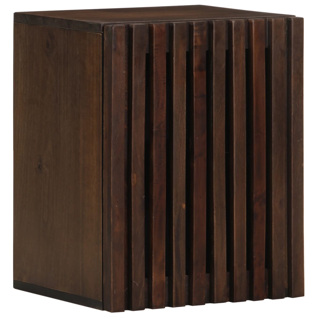 Badkamerwandkast 38x34x48 cm massief mangohout bruin