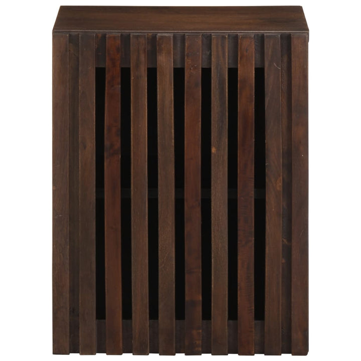 Badkamerwandkast 38x34x48 cm massief mangohout bruin