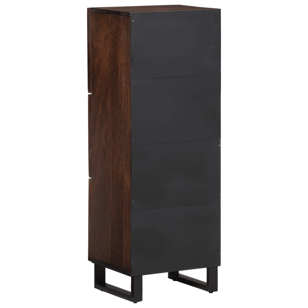 Hoge kast 40x34x110 cm massief mangohout bruin