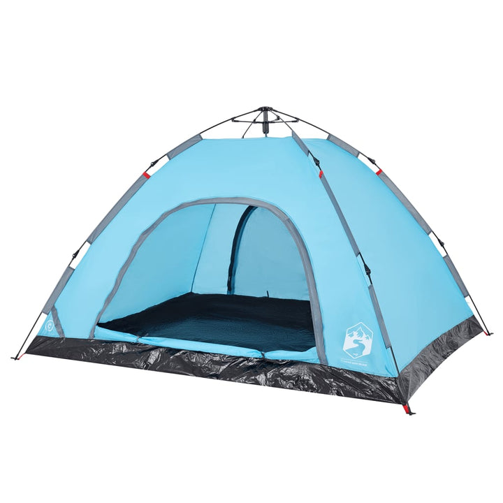 Tent 4-persoons snelontgrendeling blauw