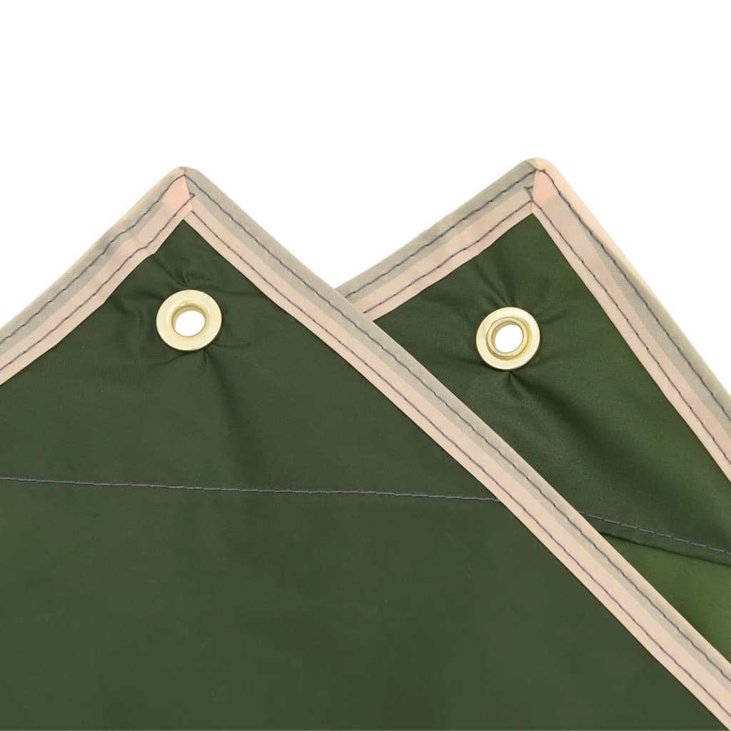 Regenponcho met capuchon 2-in-1 ontwerp 223x145 cm groen