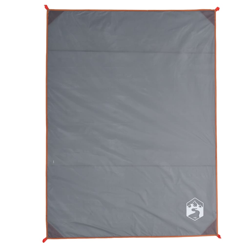 Picknickkleed met haringen 205x155 cm grijs en oranje