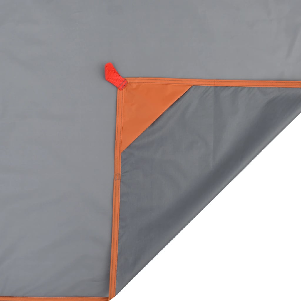 Picknickkleed met haringen 205x155 cm grijs en oranje