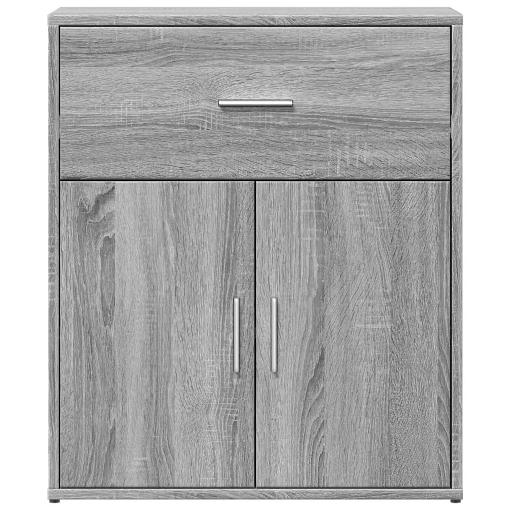 Dressoir 60x31x70 cm bewerkt hout grijs sonoma