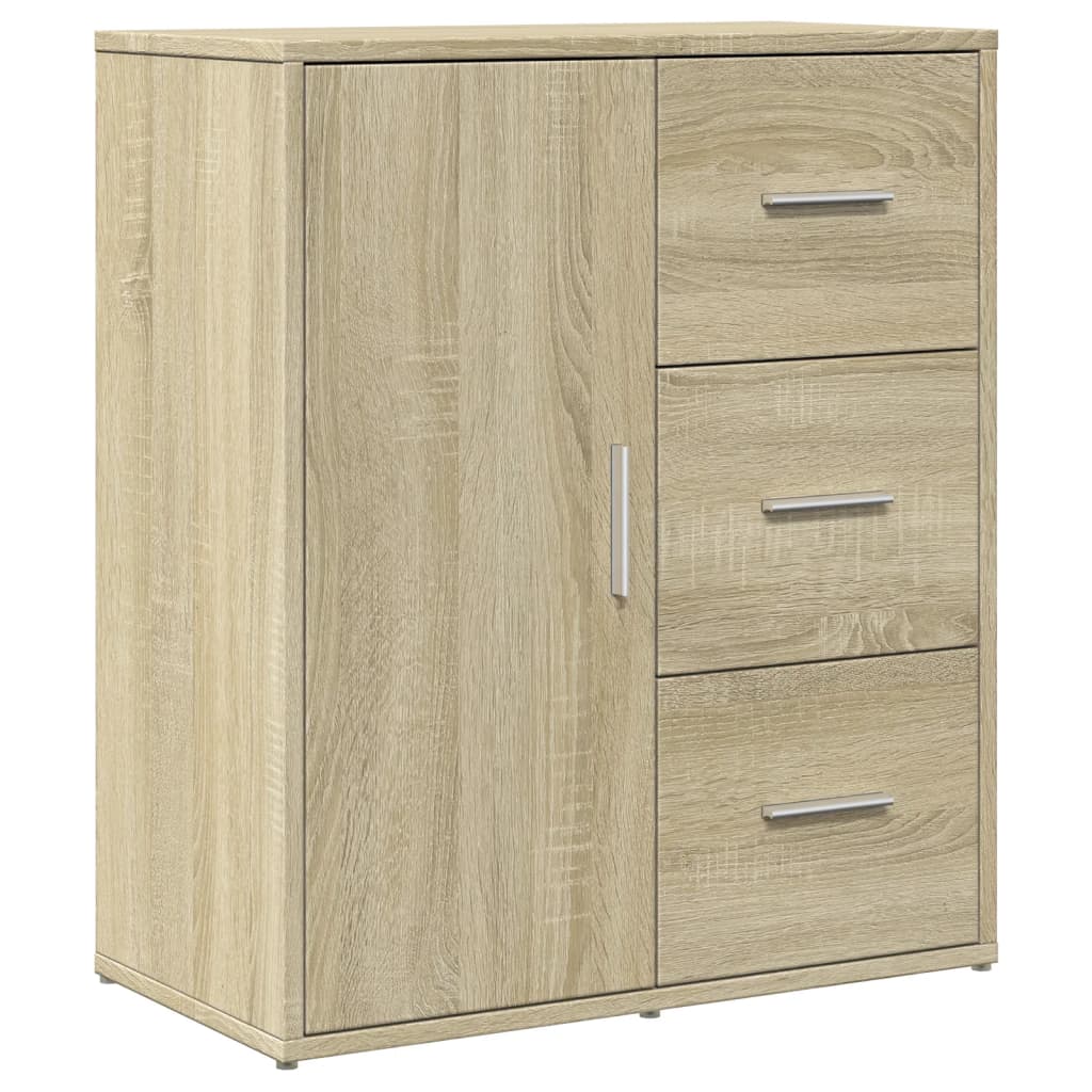 Dressoir 60x31x70 cm bewerkt hout sonoma eikenkleurig