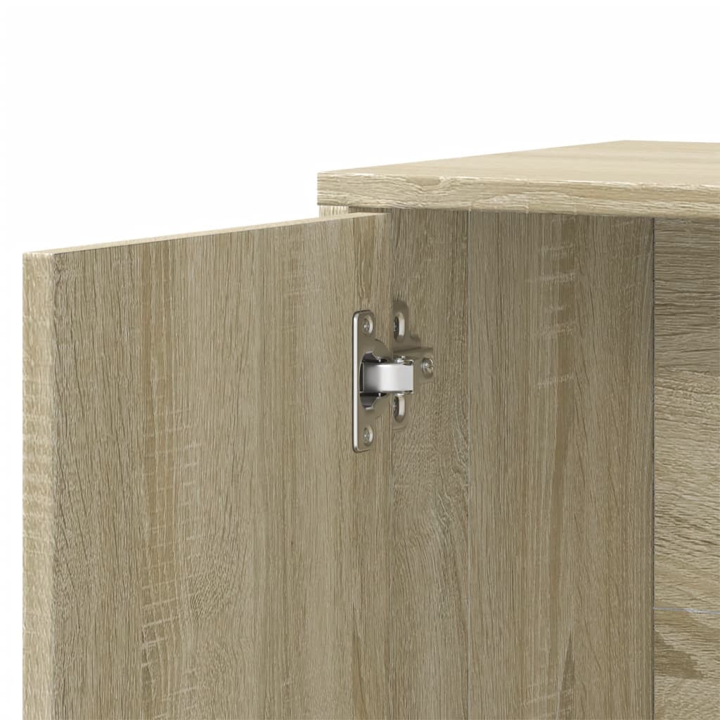 Dressoir 60x31x70 cm bewerkt hout sonoma eikenkleurig