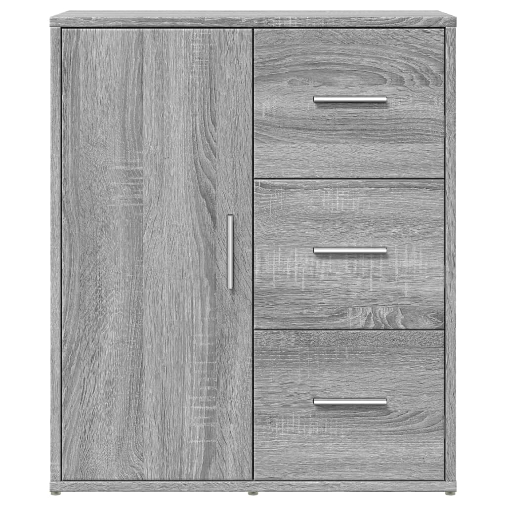 Dressoir 60x31x70 cm bewerkt hout grijs sonoma