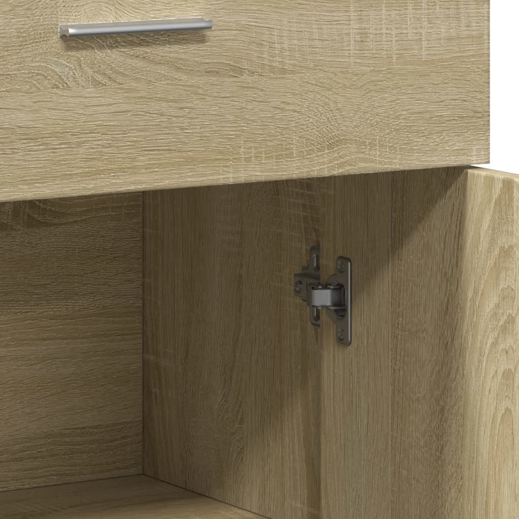 Dressoir 60x30x84 cm bewerkt hout sonoma eikenkleurig