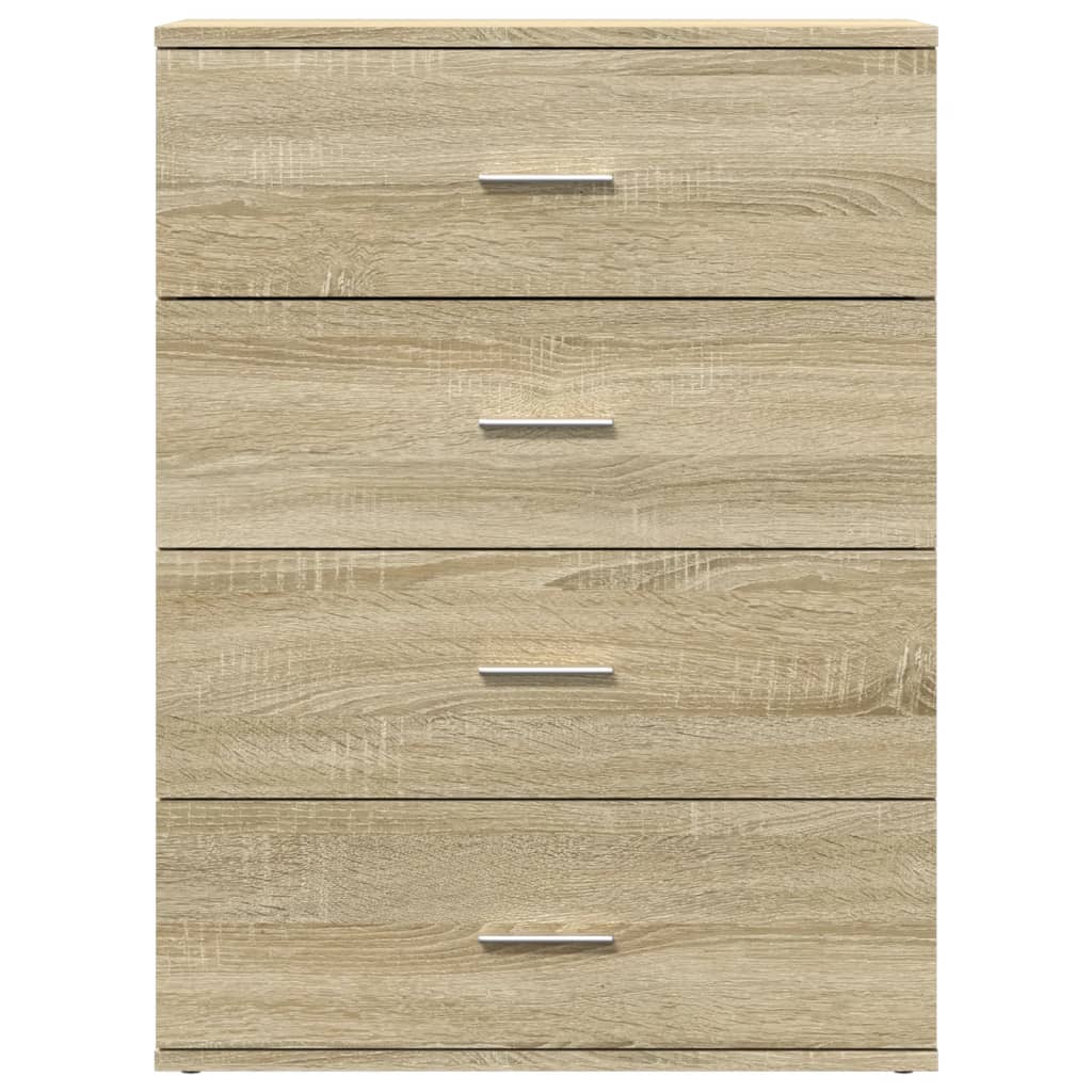 Dressoir 60x39x80 cm bewerkt hout sonoma eikenkleurig