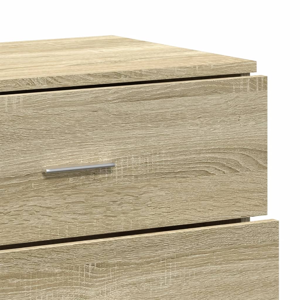 Dressoir 60x39x80 cm bewerkt hout sonoma eikenkleurig