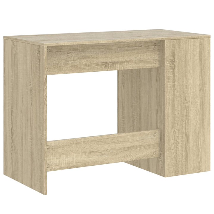 Bureau 102x50x75 cm bewerkt hout sonoma eikenkleurig