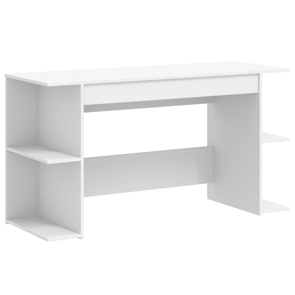 Bureau 140x50x75 cm bewerkt hout wit