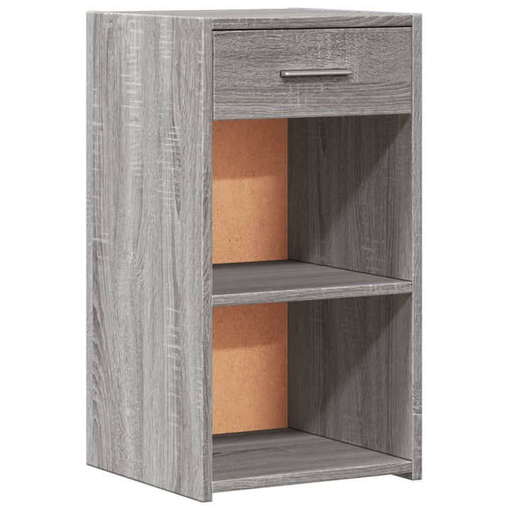 Nachtkastjes 2 st 35x34x65 cm bewerkt hout grijs sonoma eiken