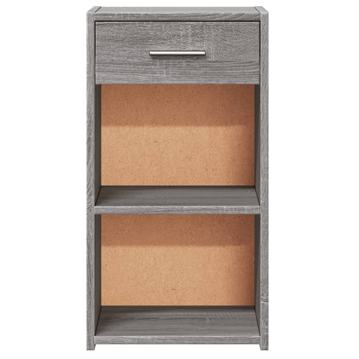 Nachtkastjes 2 st 35x34x65 cm bewerkt hout grijs sonoma eiken