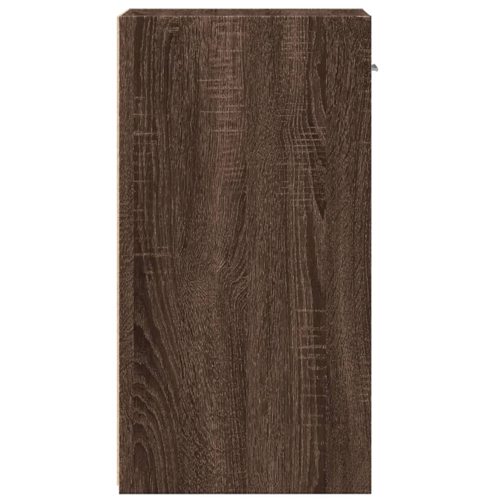 Nachtkastjes 2 st 35x34x65 cm bewerkt hout bruin eikenkleurig