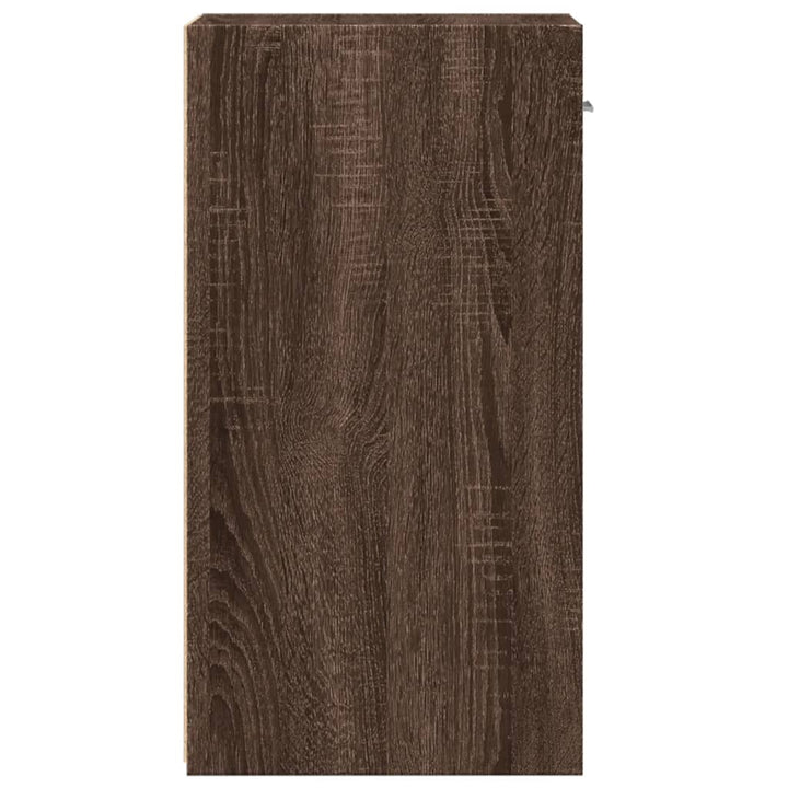 Nachtkastjes 2 st 35x34x65 cm bewerkt hout bruin eikenkleurig