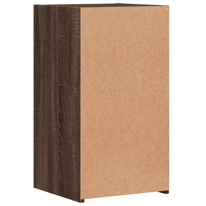 Nachtkastjes 2 st 35x34x65 cm bewerkt hout bruin eikenkleurig