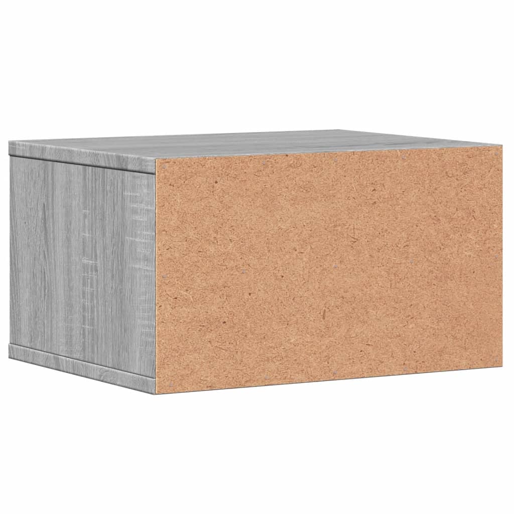 Printerkastje 40x32x22,5 cm bewerkt hout grijs sonoma eiken