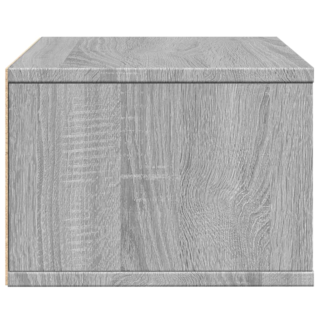 Printerkastje 40x32x22,5 cm bewerkt hout grijs sonoma eiken