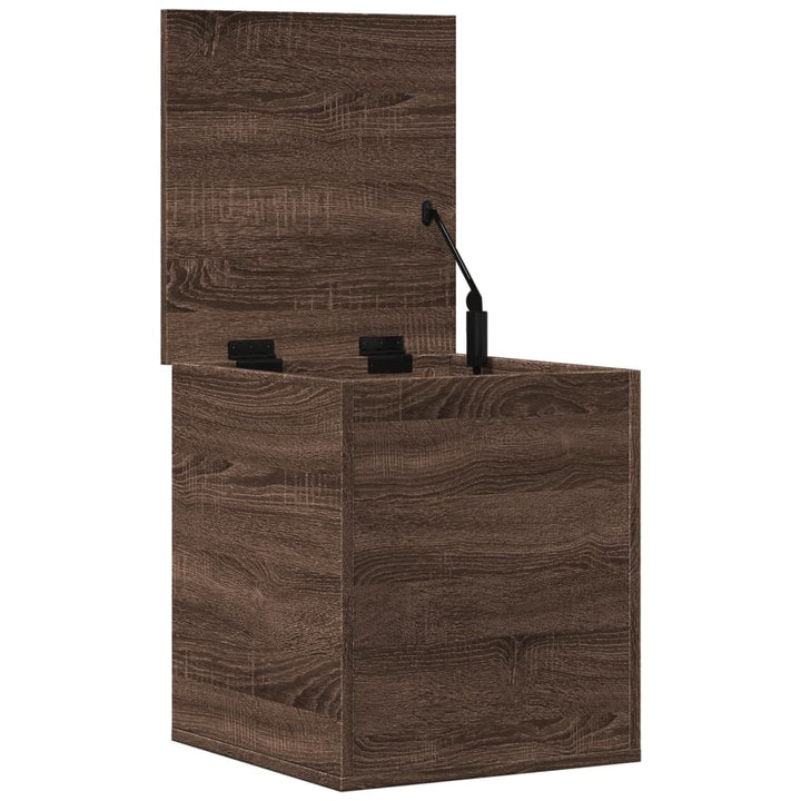 Opbergbox 40x42x46 cm bewerkt hout bruin eikenkleurig