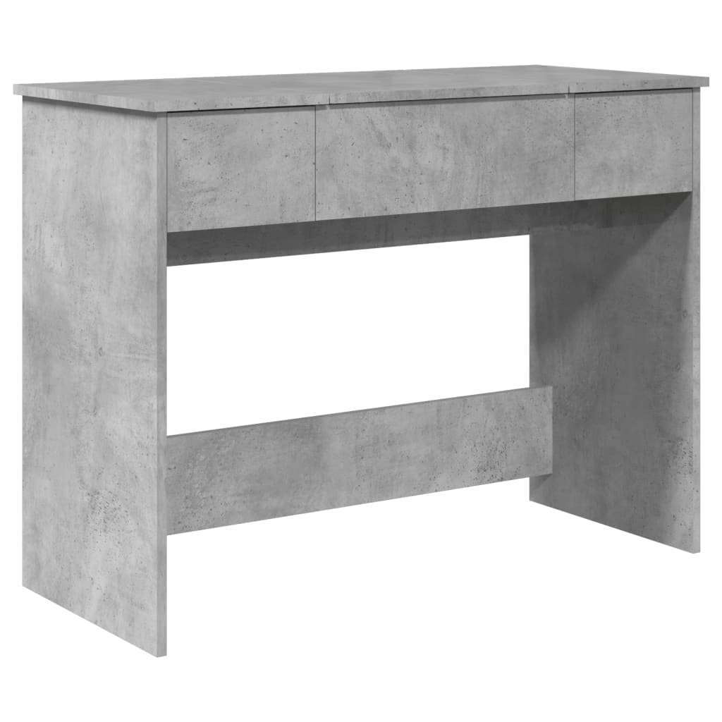 Kaptafel met spiegel 100x45x76 cm betongrijs