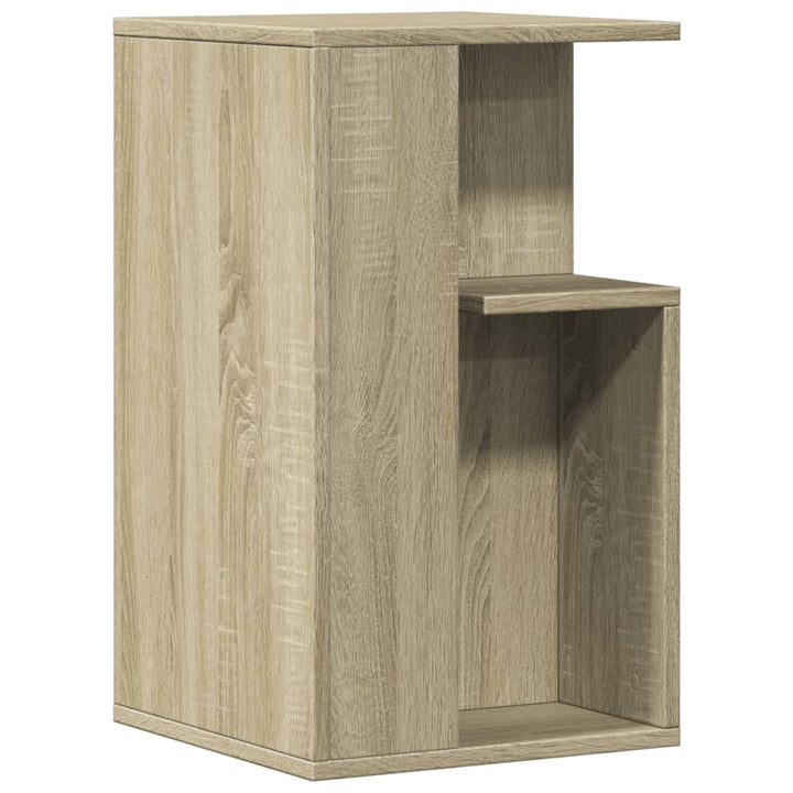 Bijzettafel 35x35x60 cm bewerkt hout sonoma eikenkleurig