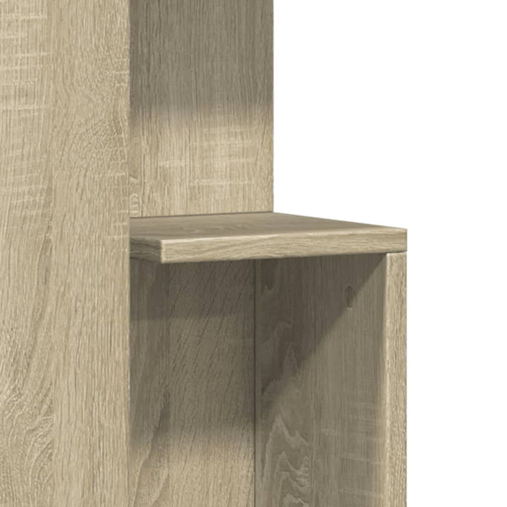 Bijzettafel 35x35x60 cm bewerkt hout sonoma eikenkleurig