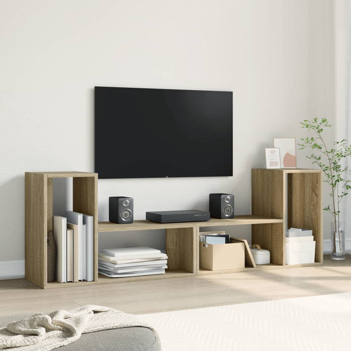 Tv-meubelen 2 st 75x30x50 cm bewerkt hout sonoma eikenkleurig