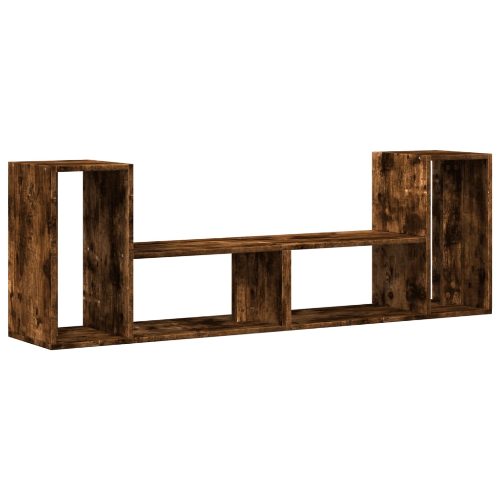 Tv-meubelen 2 st 75x30x50 cm bewerkt hout gerookt eikenkleurig