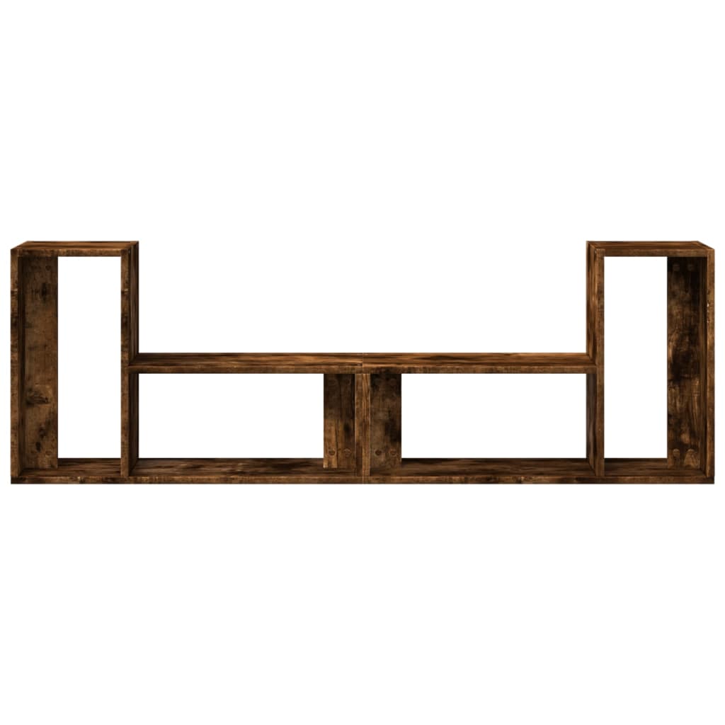 Tv-meubelen 2 st 75x30x50 cm bewerkt hout gerookt eikenkleurig