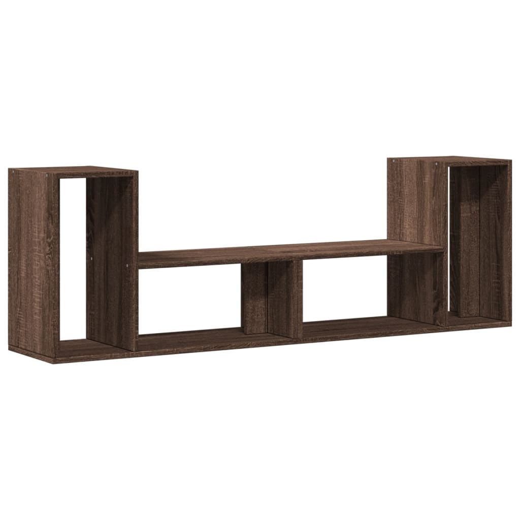 Tv-meubelen 2 st 75x30x50 cm bewerkt hout bruin eikenkleurig