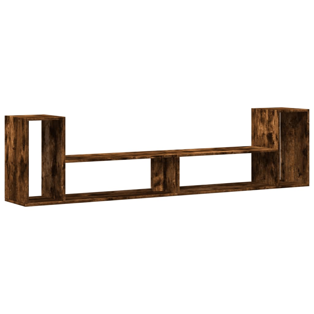 Tv-meubelen 2 st 100x30x50 cm bewerkt hout gerookt eikenkleurig