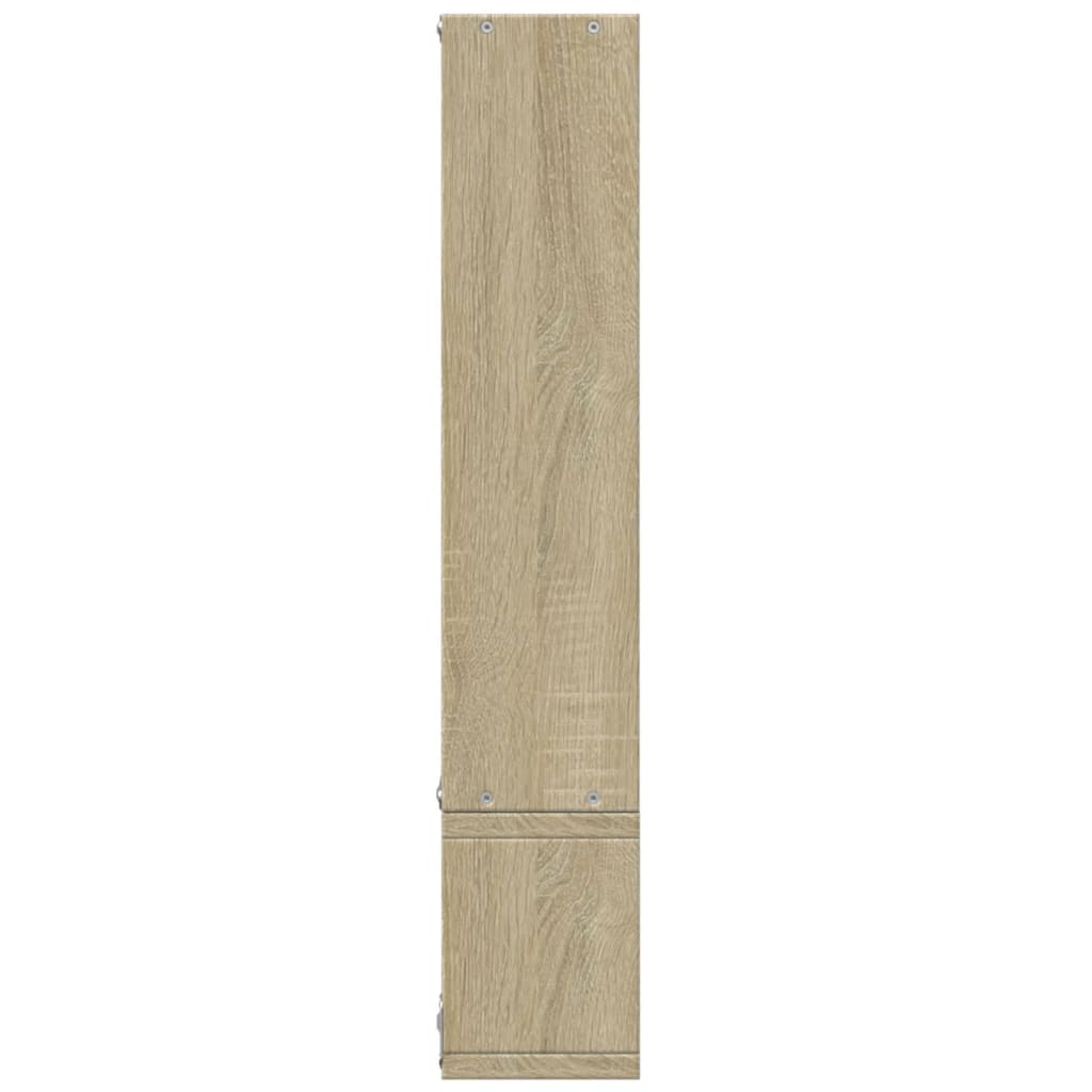 Wandschap 96x12x64 cm bewerkt hout sonoma eikenkleurig