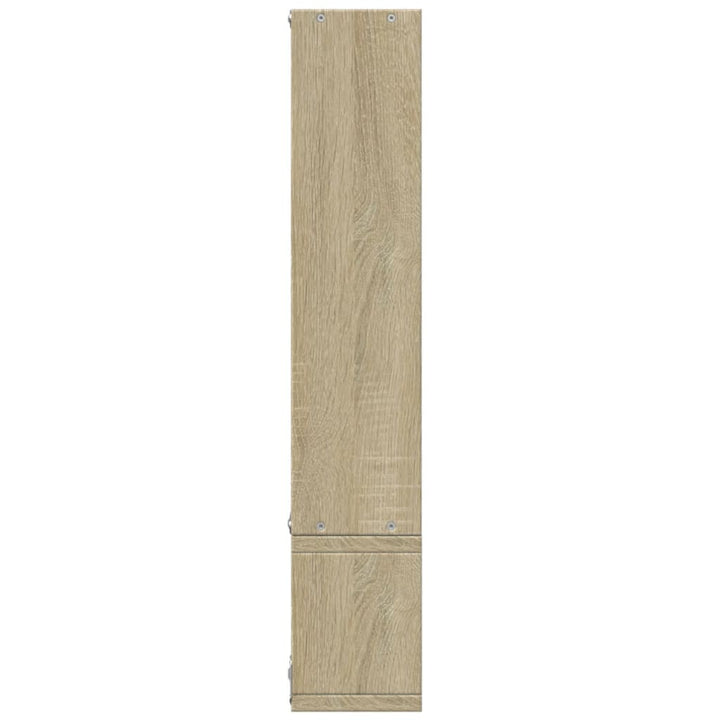 Wandschap 96x12x64 cm bewerkt hout sonoma eikenkleurig